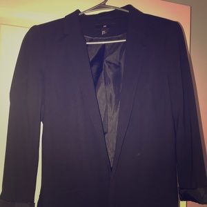 H and m black blazer